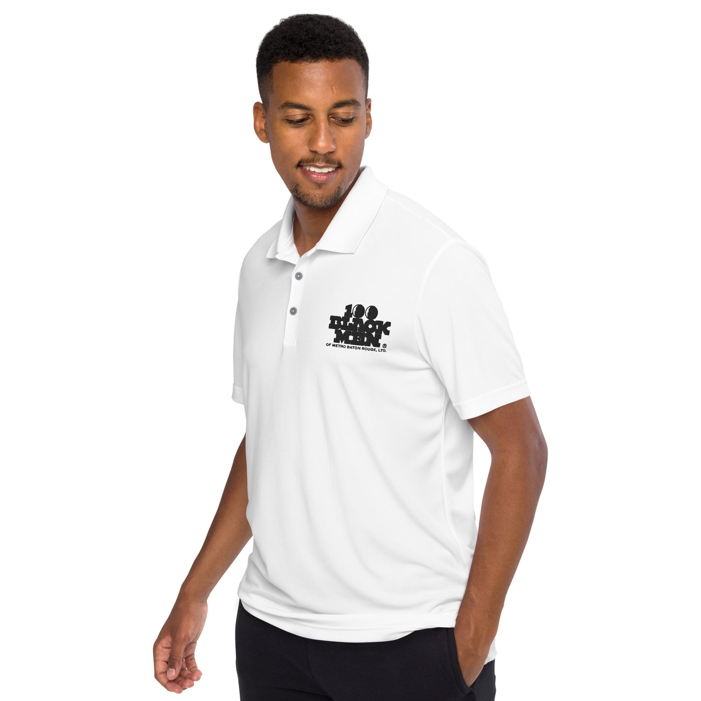 100 BLACK MEN BR adidas performance polo shirt
