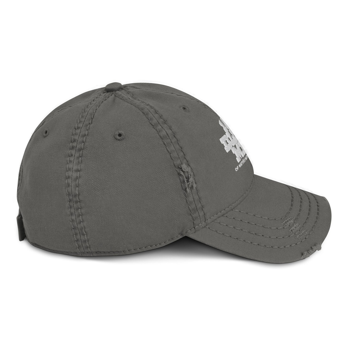 100 BLACK MEN BR Distressed Dad Hat