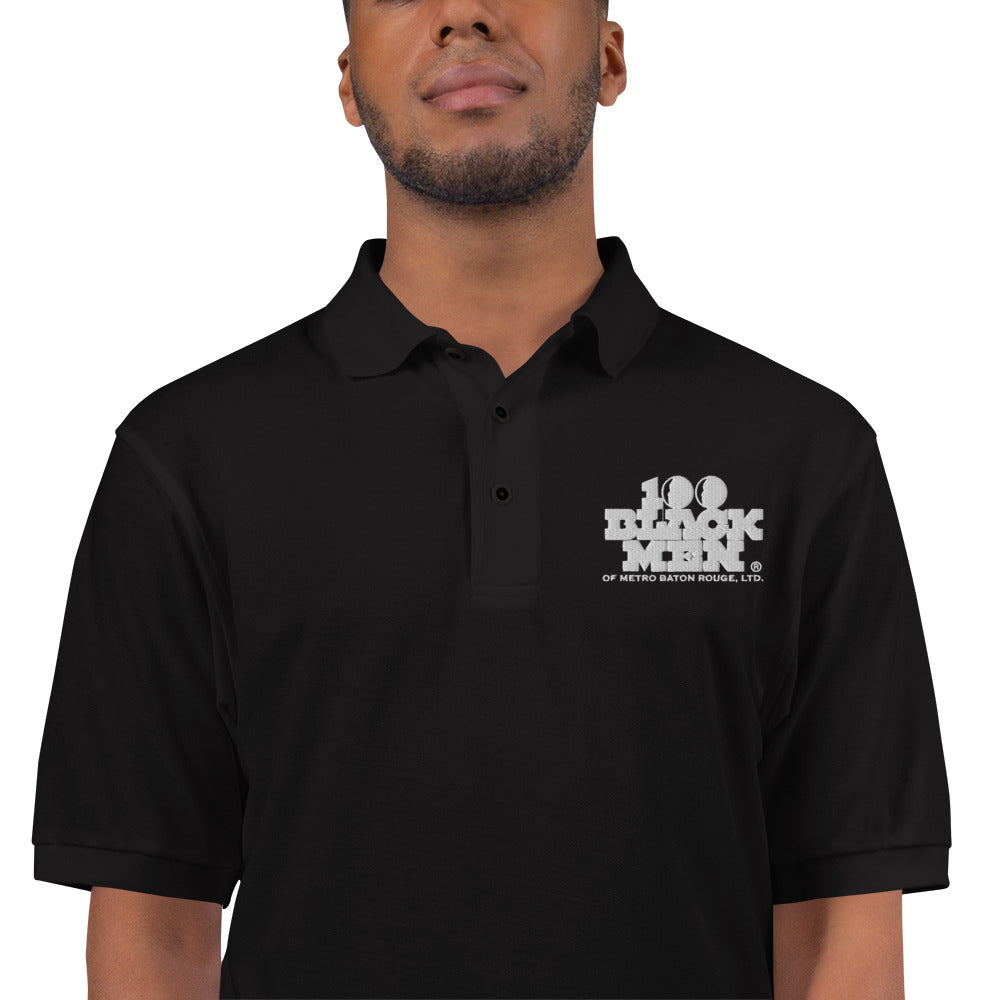 100 BLACK MEN BR Men's Premium Polo