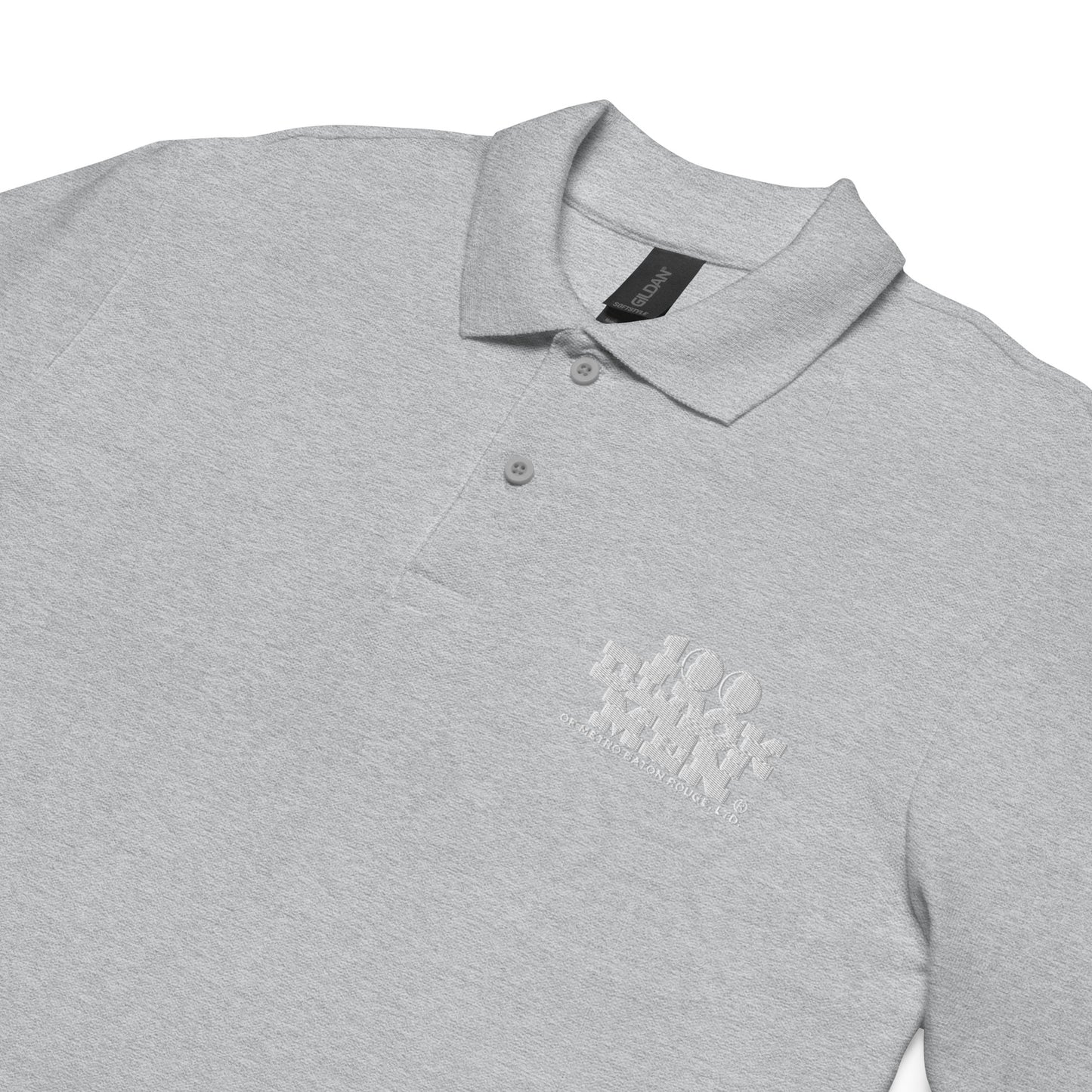 100 BLACK MEN BR Unisex pique polo shirt