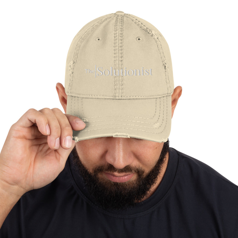 The Solutionist Distressed Dad Hat