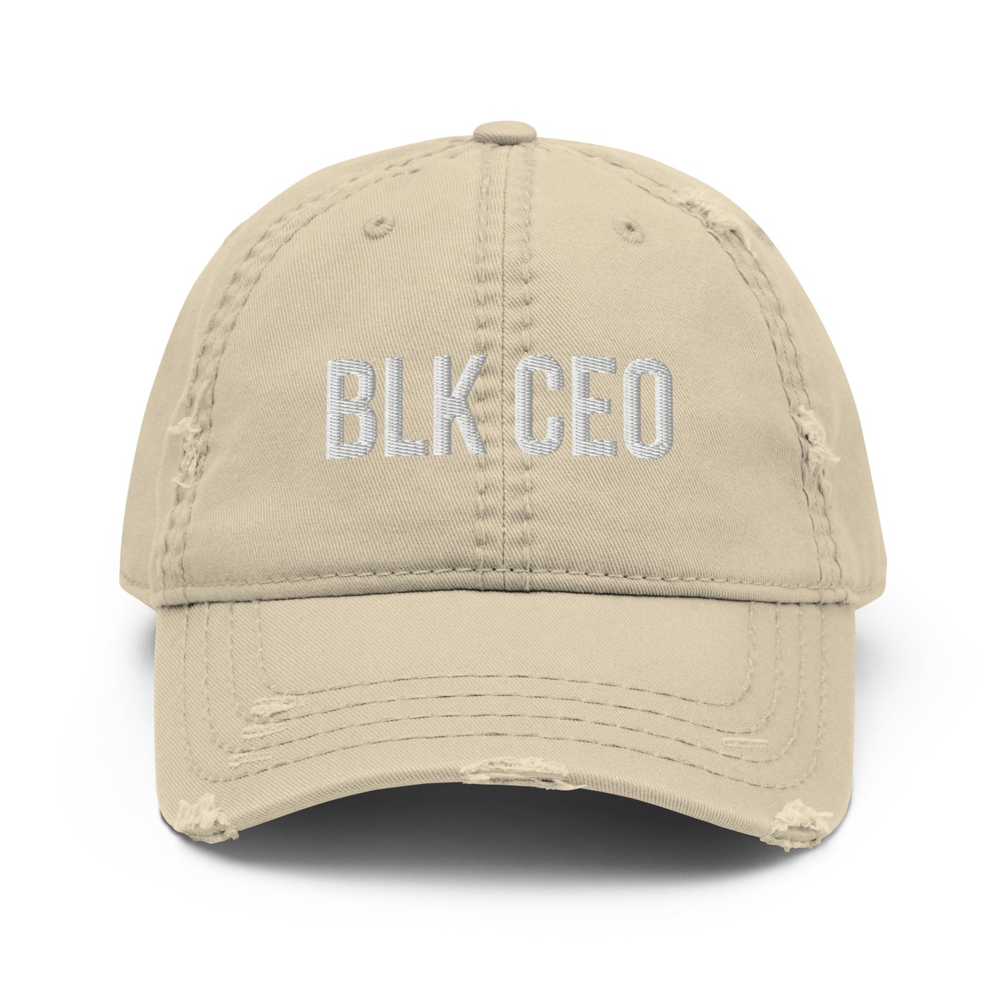 BLK CEO Distressed Dad Hat