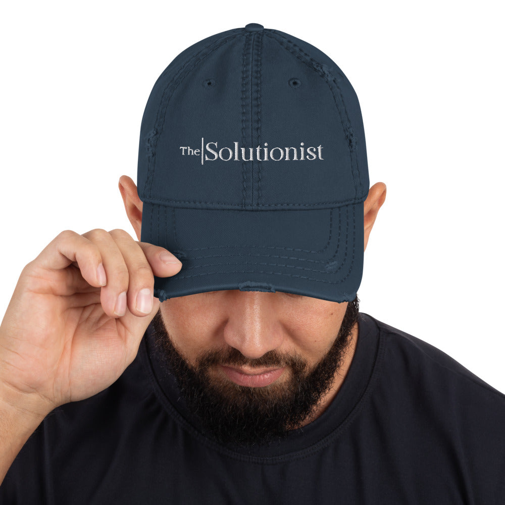 The Solutionist Distressed Dad Hat