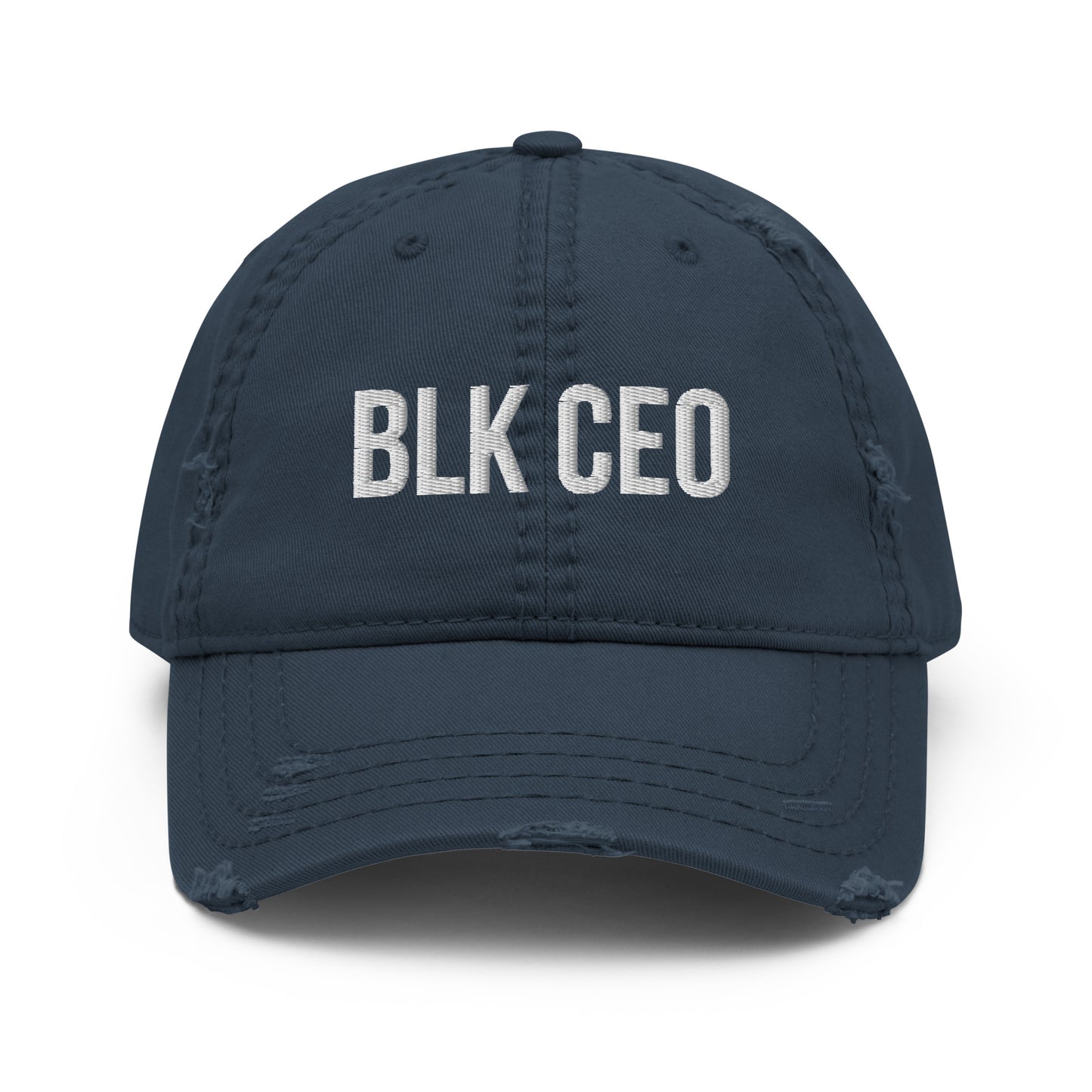 BLK CEO Distressed Dad Hat