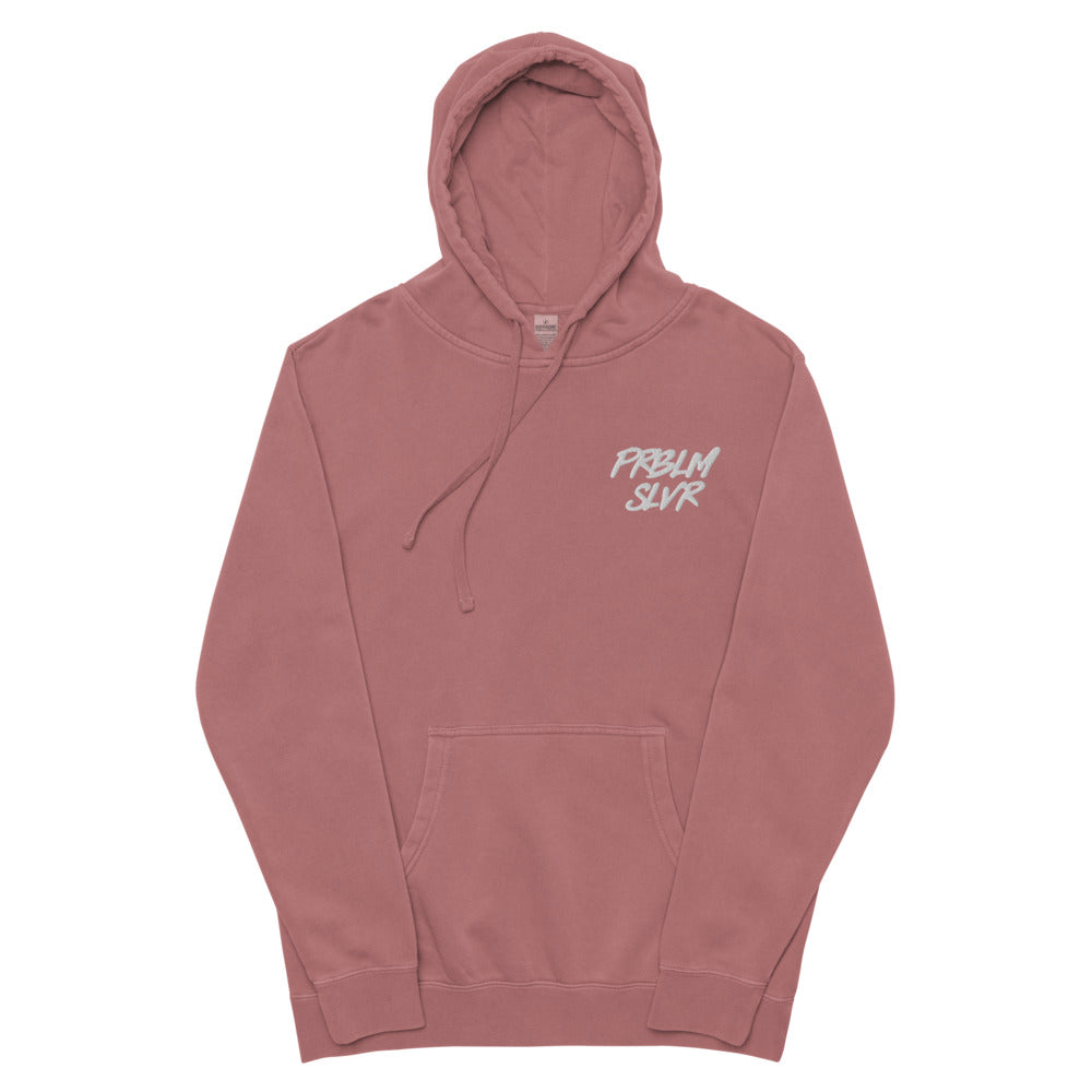 PRBLM SLVR Unisex pigment dyed hoodie