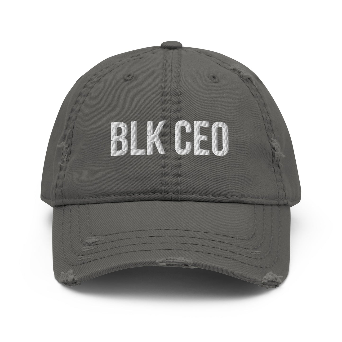 BLK CEO Distressed Dad Hat